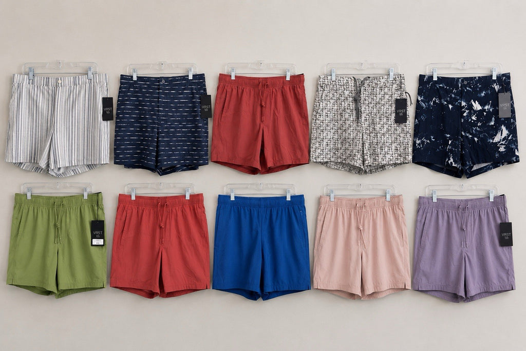 VRST Men’s Shorts Reseller Lot – 53 Total Pairs – NWT Mixed Sizes S-2XL