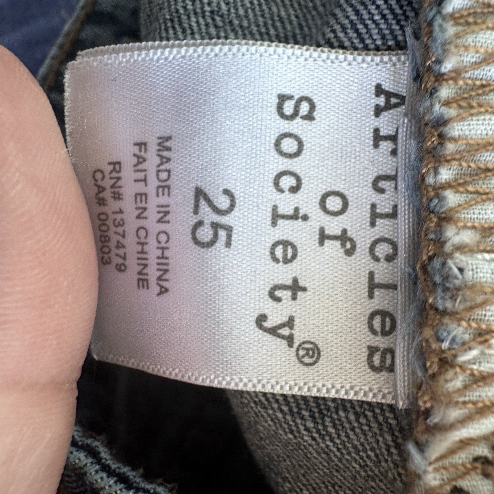 Articles of Society Y2K Distressed Denim Shorts 25 Frayed