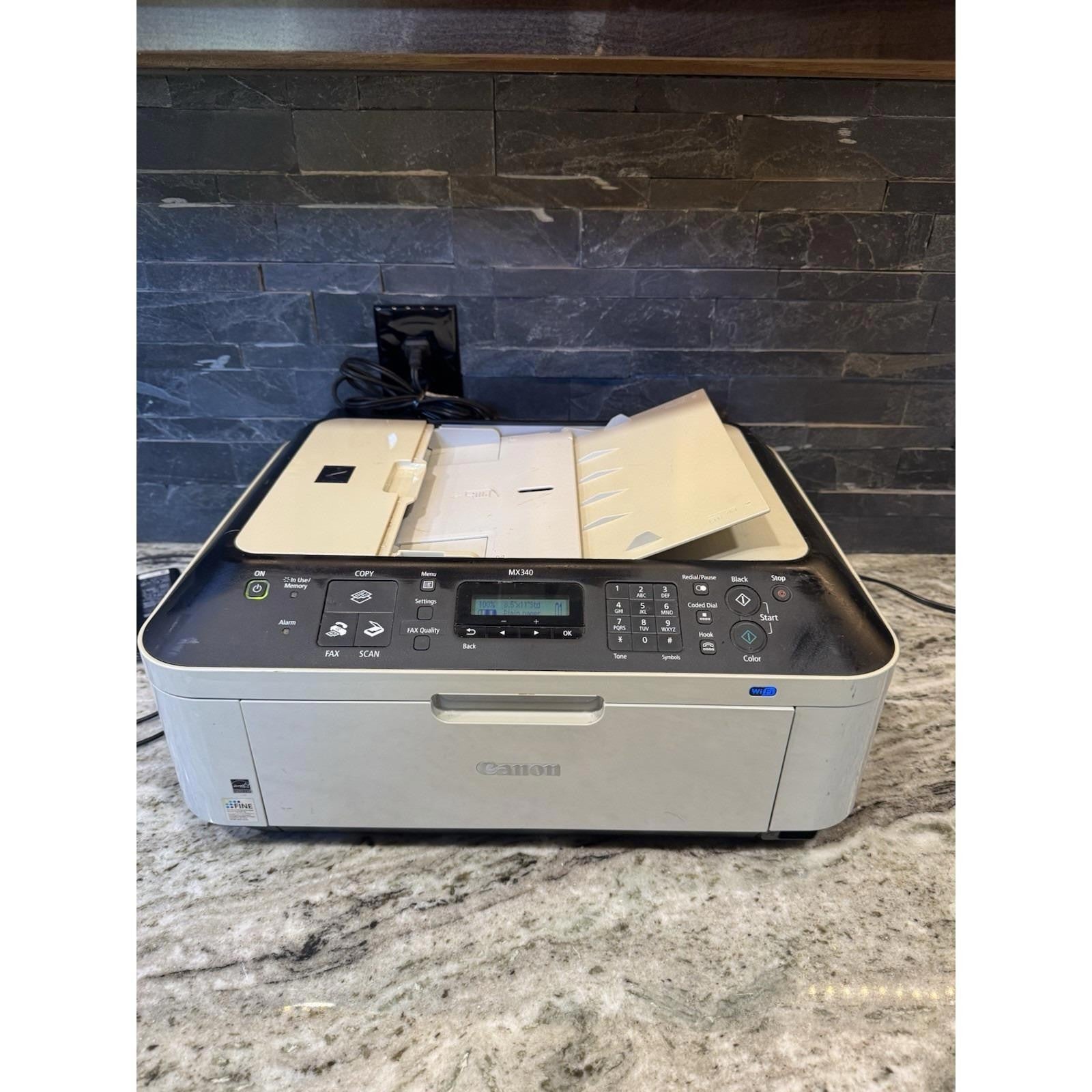 Canon PIXMA MX340 All-In-One Wireless Inkjet Color Printer Scanner Copier No Ink