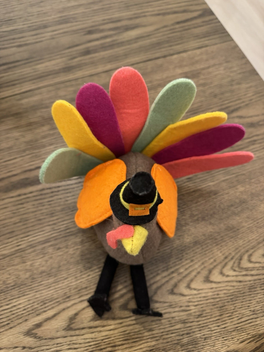 Rare Target 7" Felt Sitting Turkey Thanksgiving Decoration Plush