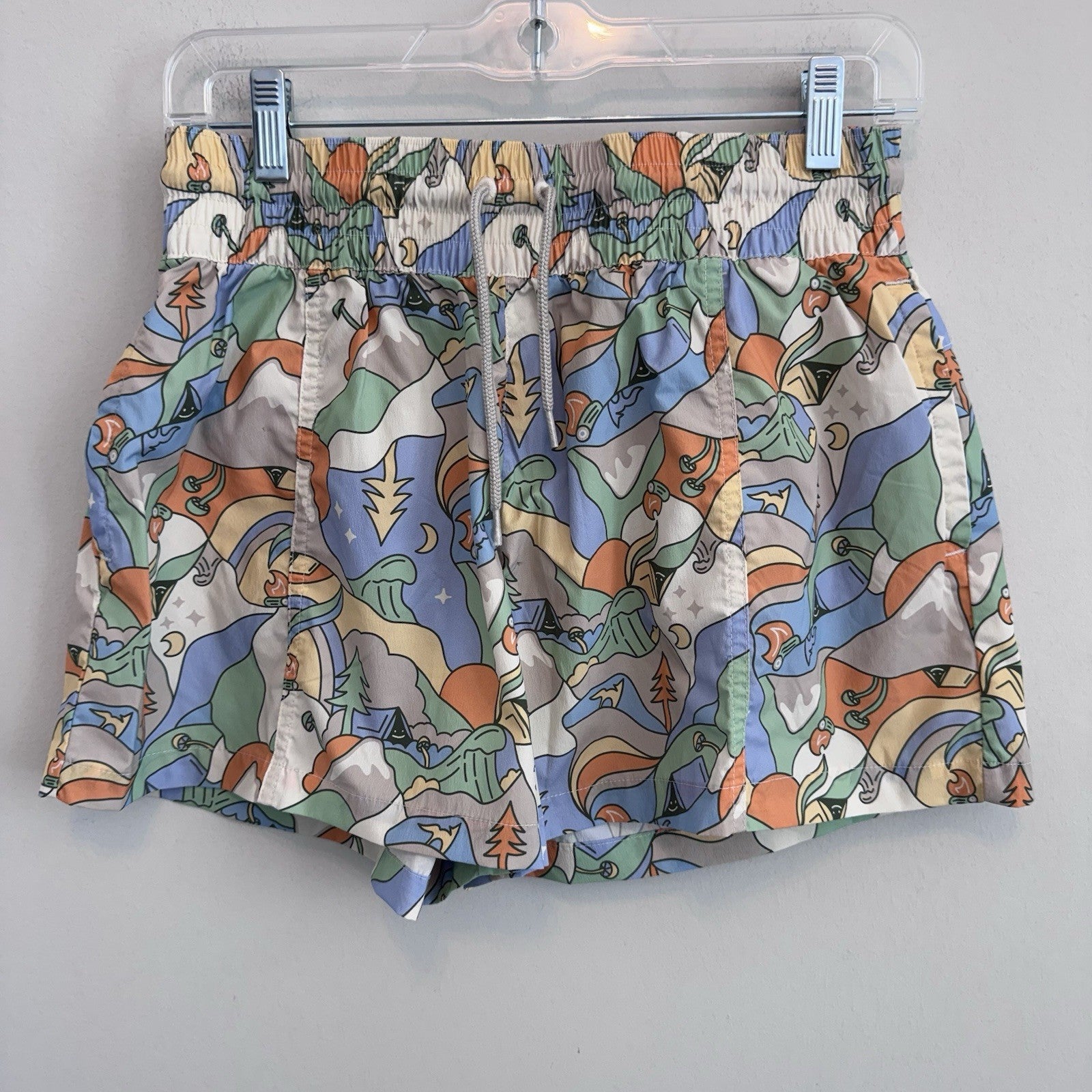 Columbia Sportswear Outdoor Graphic Print Shorts Multi Color Women's Medium M