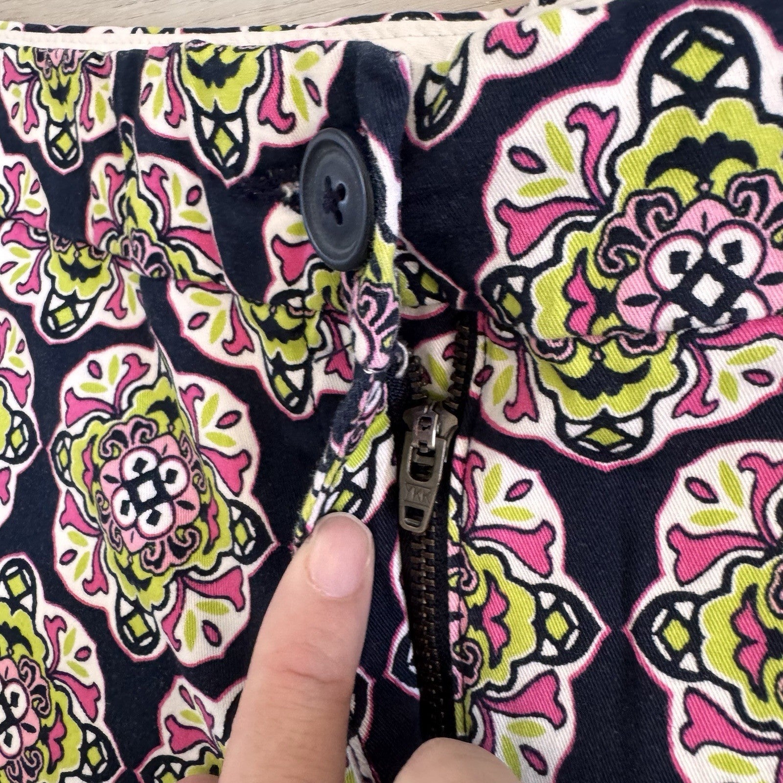 Crown & Ivy Shorts Lot Of 2  Size 14 Geometric & Medallion Print Cotton