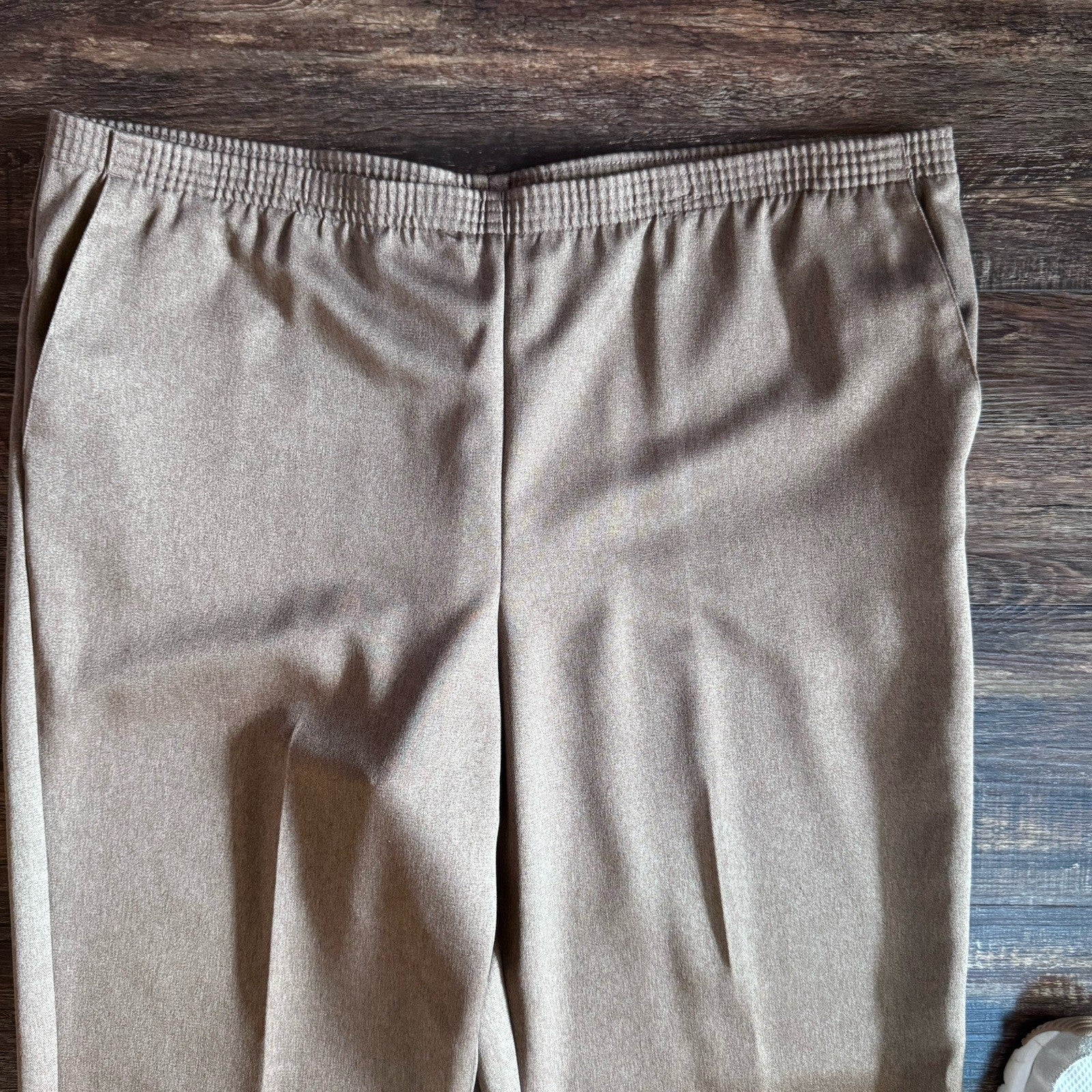Alfred Dunner Mocha Stockbridge Pants Size 14 Medium Proportioned NWT
