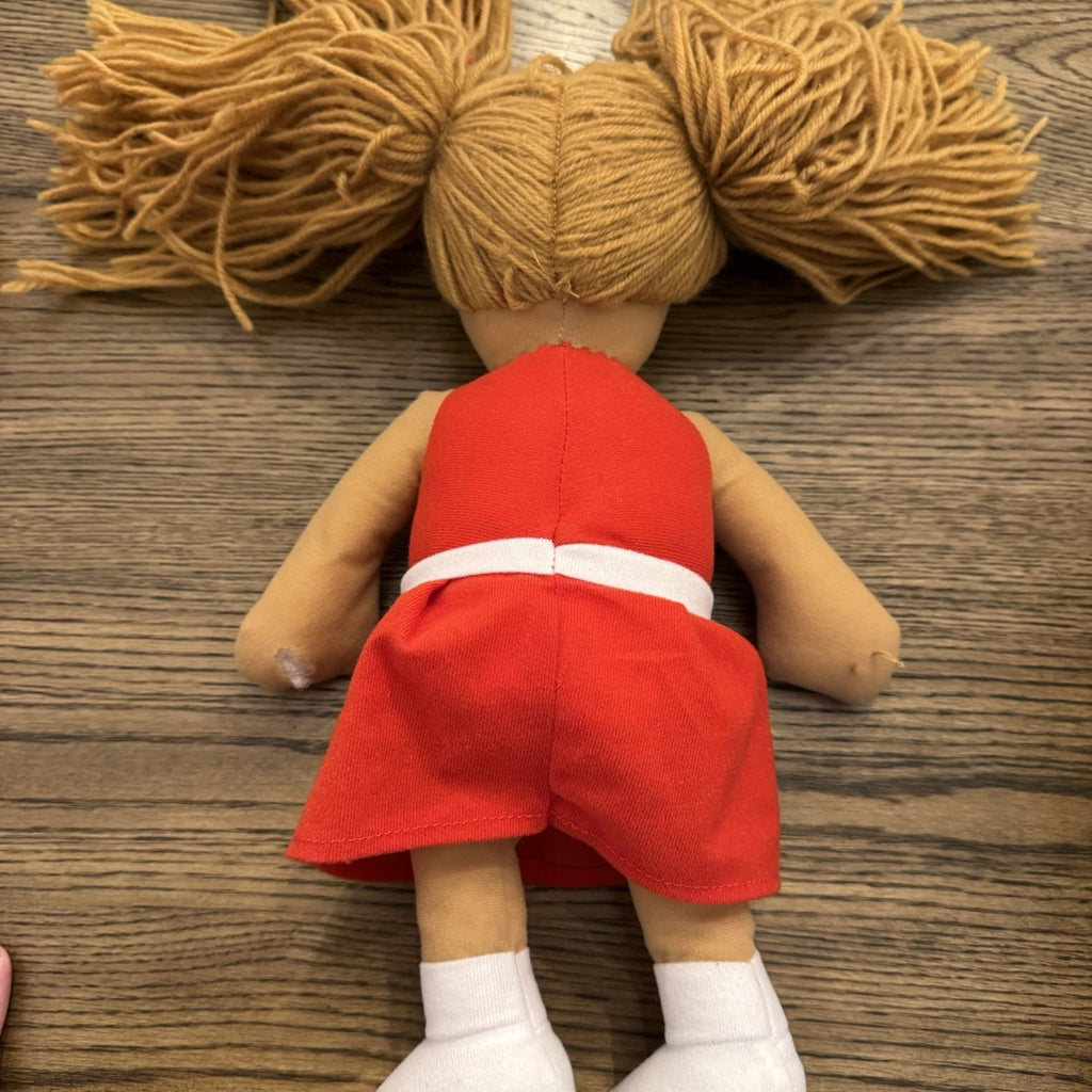 University of Georgia Bulldogs Plush Cheerleader Doll 14” Rare Vintage UGA