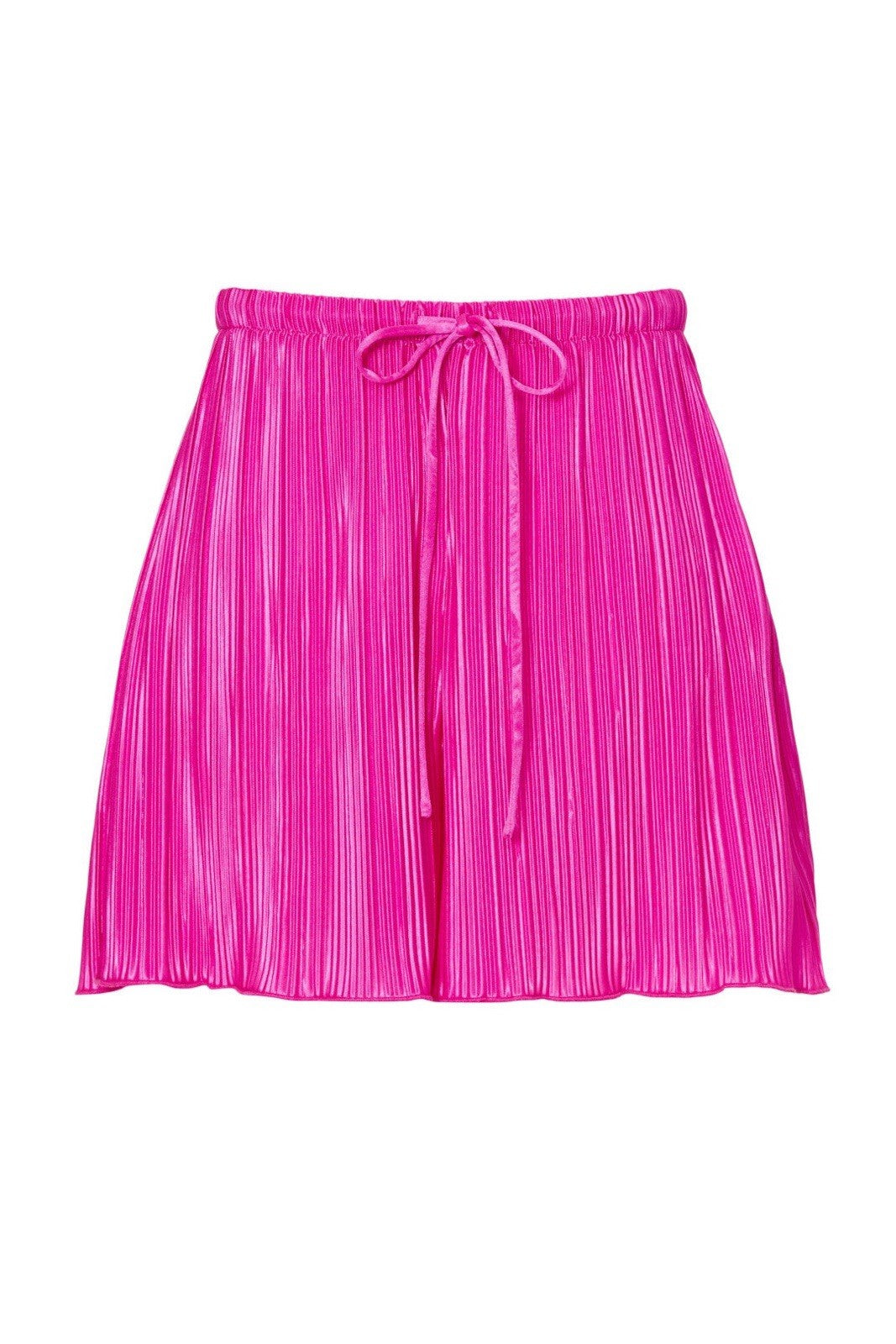 Good American Fuchsia Women’s Pleated Shorts 00 0 Satin Barbiecore