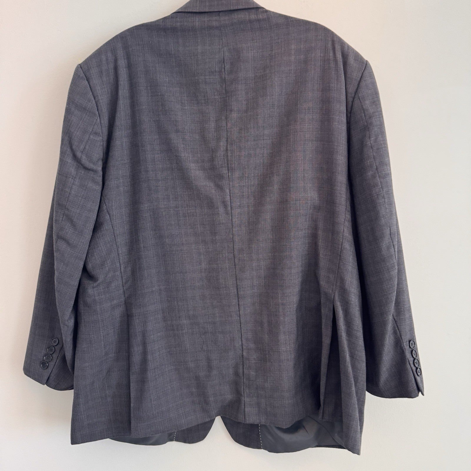 Tommy Hilfiger Gray Wool Sport Coat Blazer Mens 45R Suit Jacket Classic Men’s