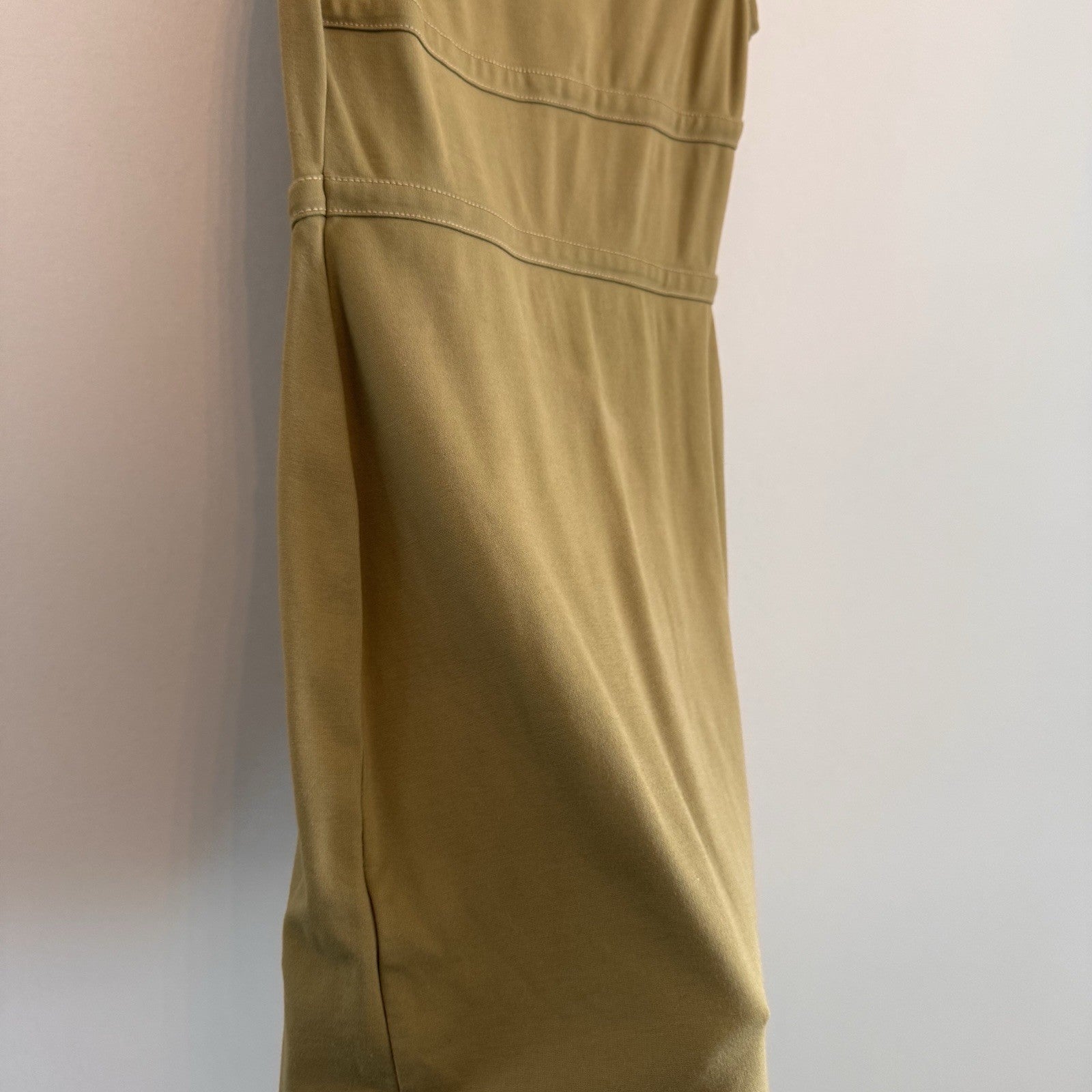 Urban Outfitters Women's Small Mustard Gold Corset Mini Dress Seamed Tank Ribbed