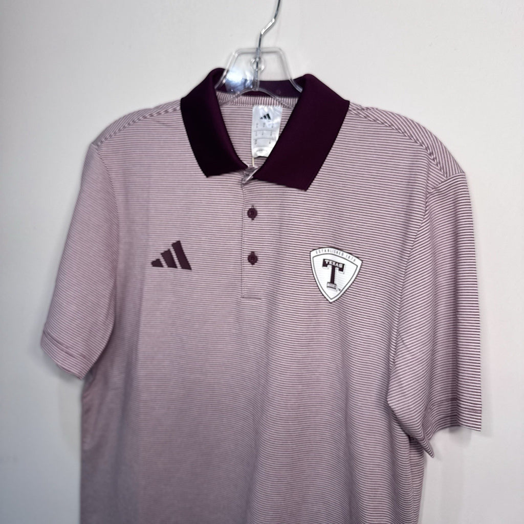 NWT Adidas Texas A&M Aggies Ultimate365 Golf Polo Men’s S Maroon White $80