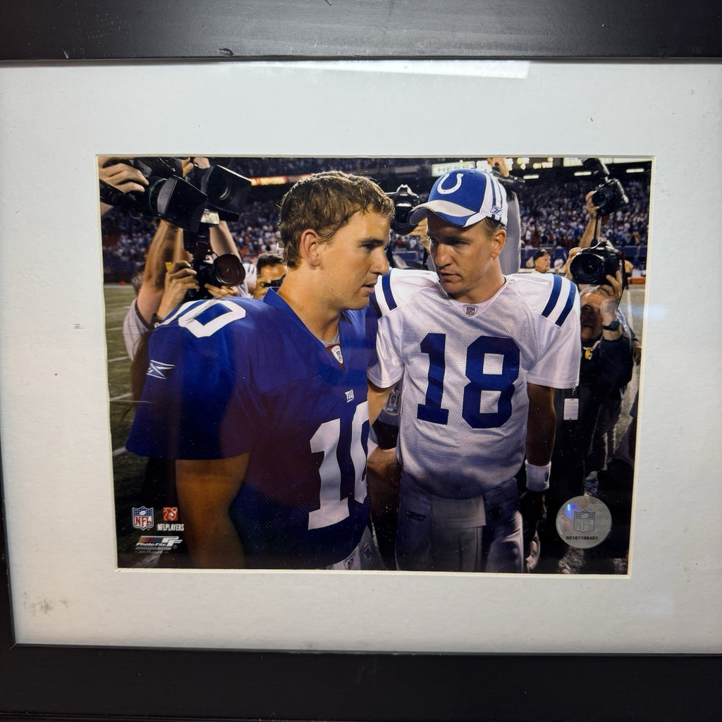 Peyton Manning Eli Manning Framed NFL Photo Limited Edition COA Wall Display