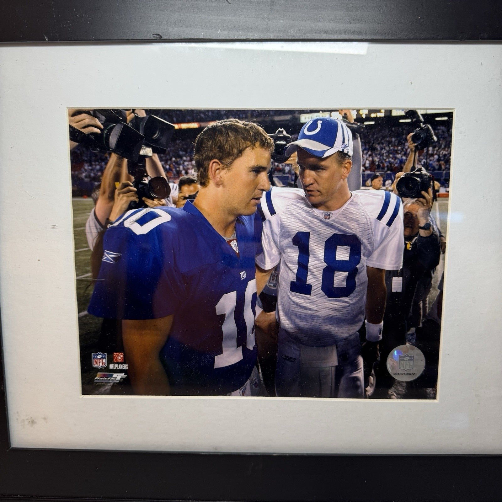 Peyton Manning Eli Manning Framed NFL Photo Limited Edition COA Wall Display