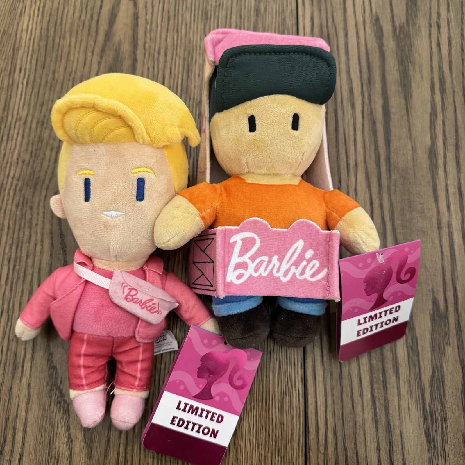 Set Of 2 BARBIE Stumble Guys Plush Buddies 8" LIMITED EDITION Figure Toy NWTs