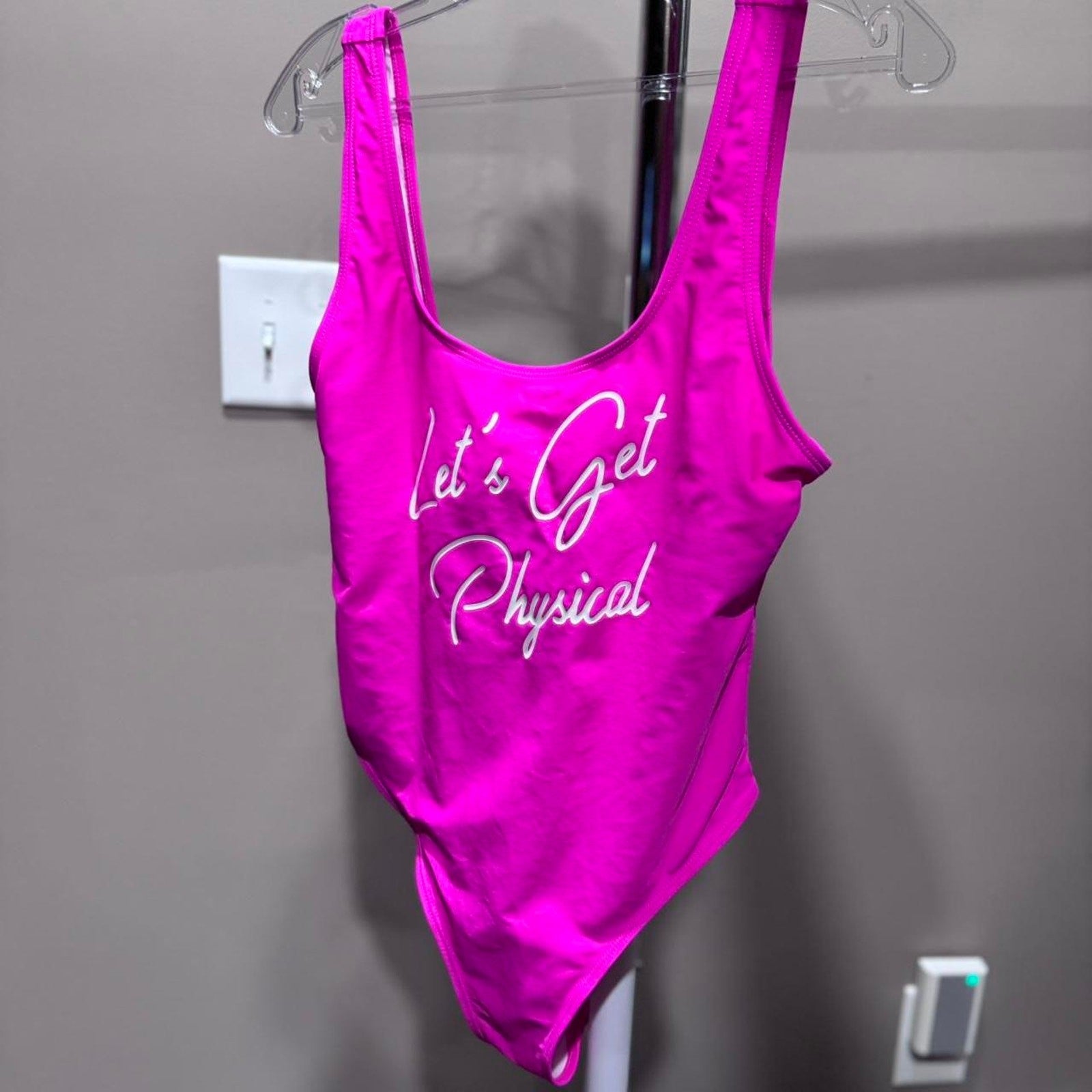 MIAIULIA Retro 80s/90s Inspired High Cut Low Back bathing suit body suit Large