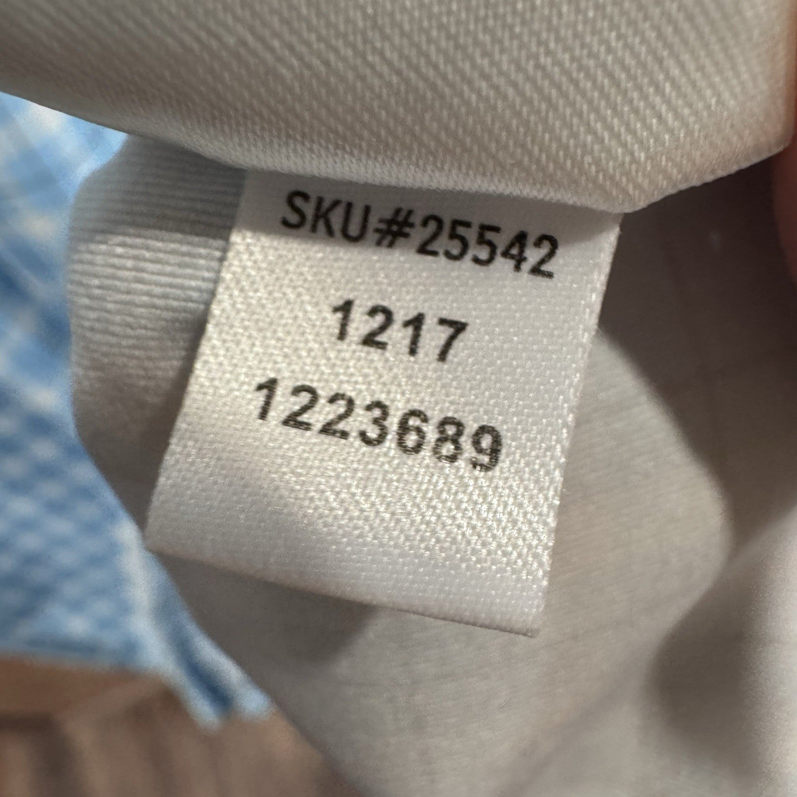 FootJoy Performance Polo Shirt Men’s Size Large Blue Plaid Stretch Golf Shirt