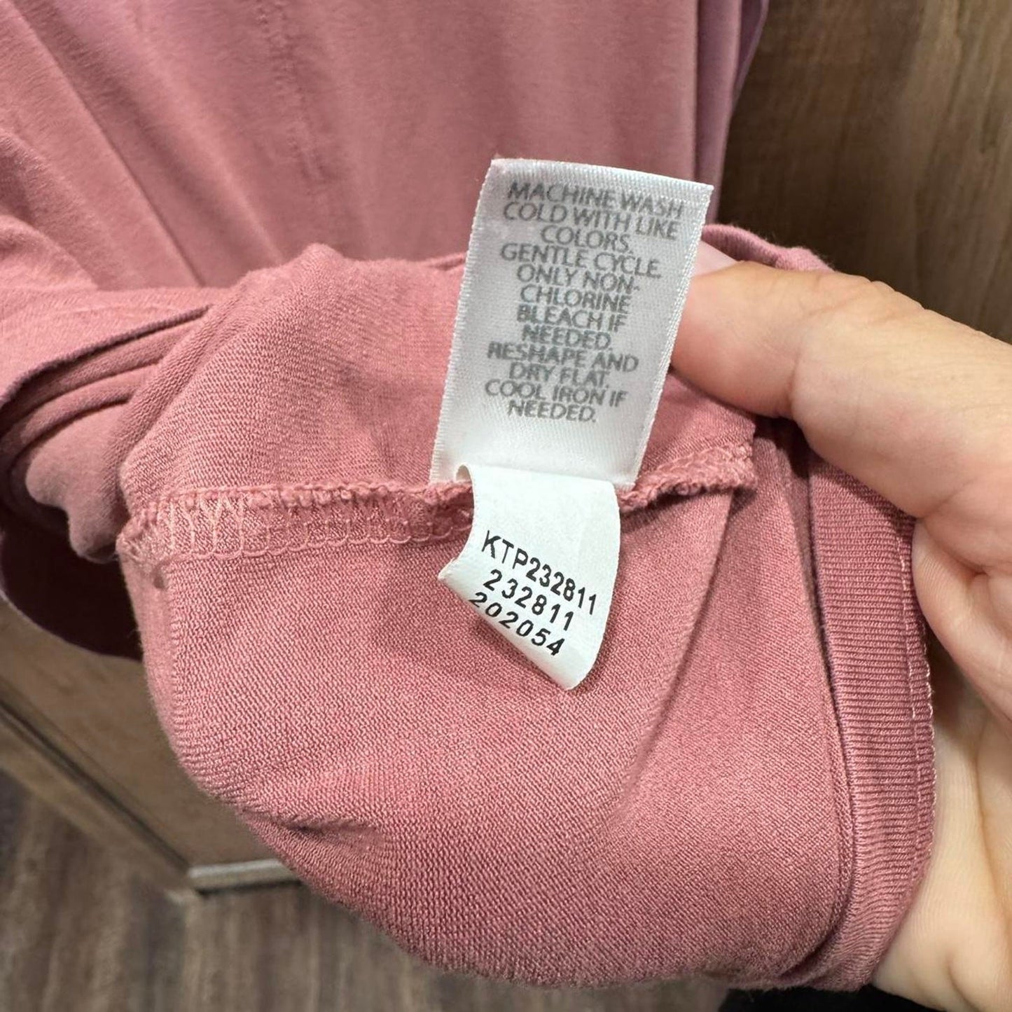 J. Jill Wear ever Collection Dusty Rose Short Sleeve Top Size M