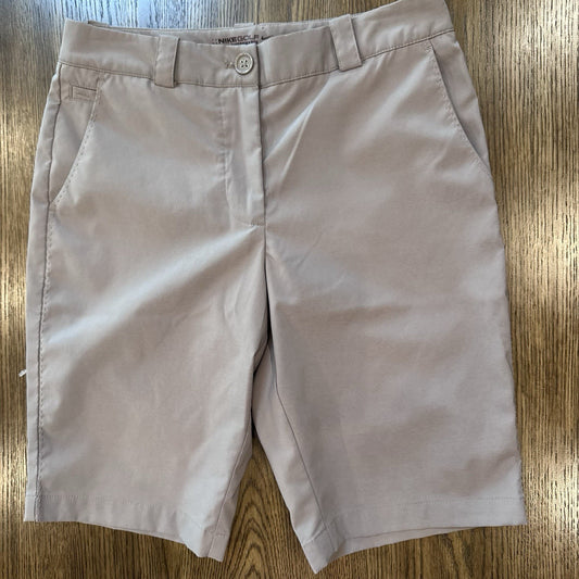 Nike Golf Dri-Fit Tour Performance Shorts Beige Size 4 Women’s Casual 