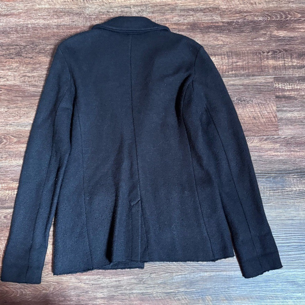 Ann Taylor LOFT Merino Wool Black Blazer Jacket | Size M