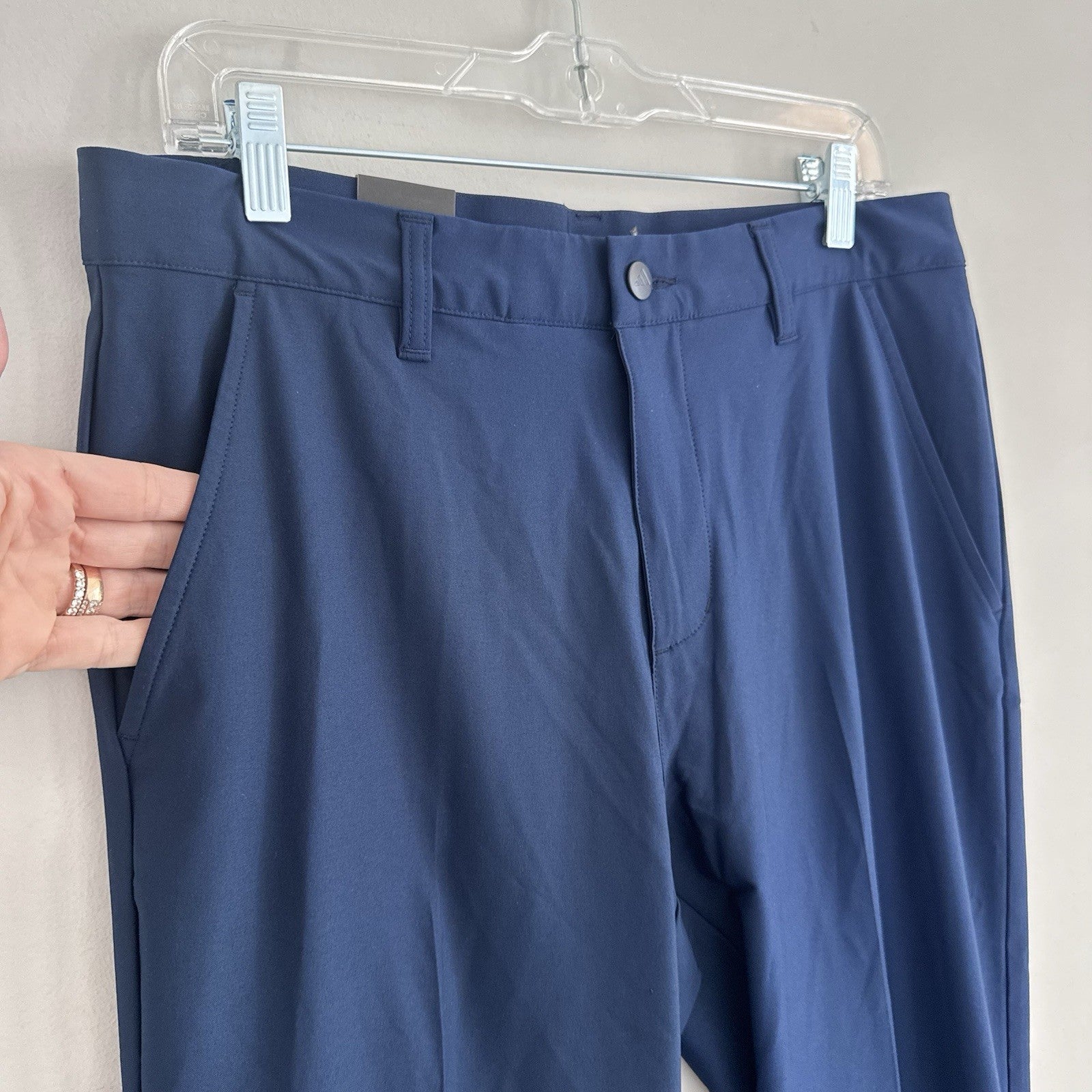 Adidas Golf Pants 32 Navy Regular Fit Straight Leg NWT