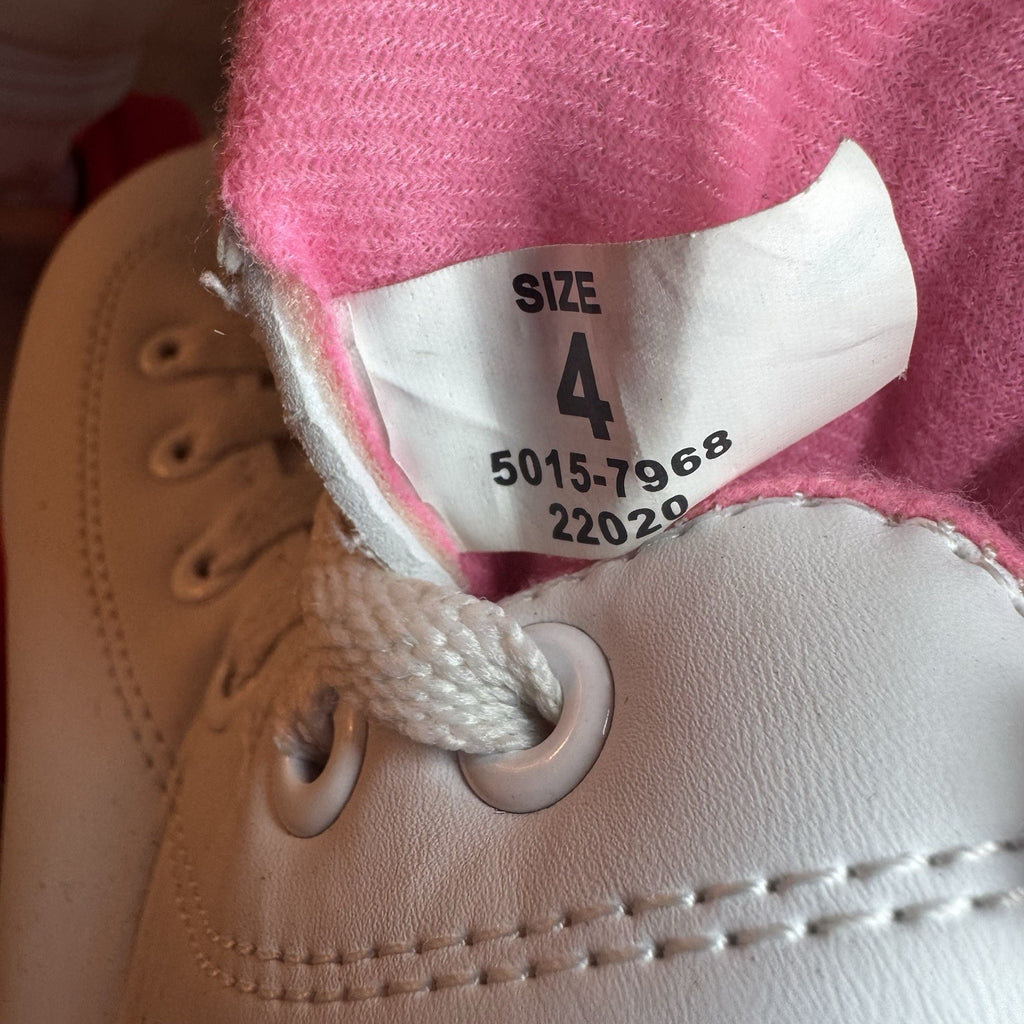 Roller Derby Girls Women Quad Roller Skates White Pink Size 4 Adjustable Pro