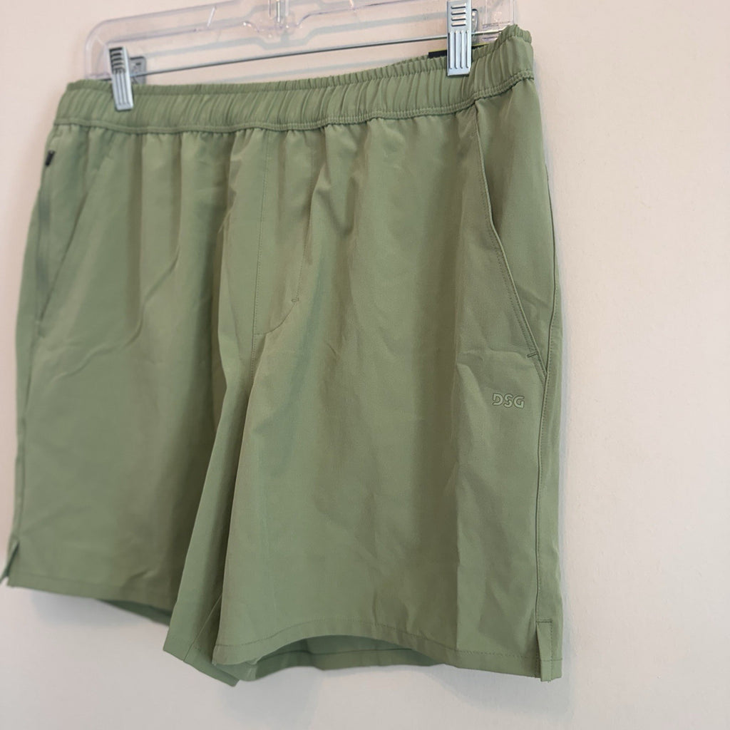 DSG Men's 6" Agility Woven Shorts M Medium Olive Sage NWT Running Gym