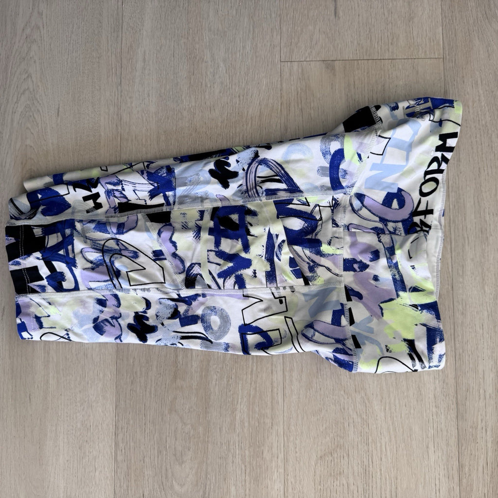 Calvin Klein Performance Leggings Small Abstract Print Stretch Activewear