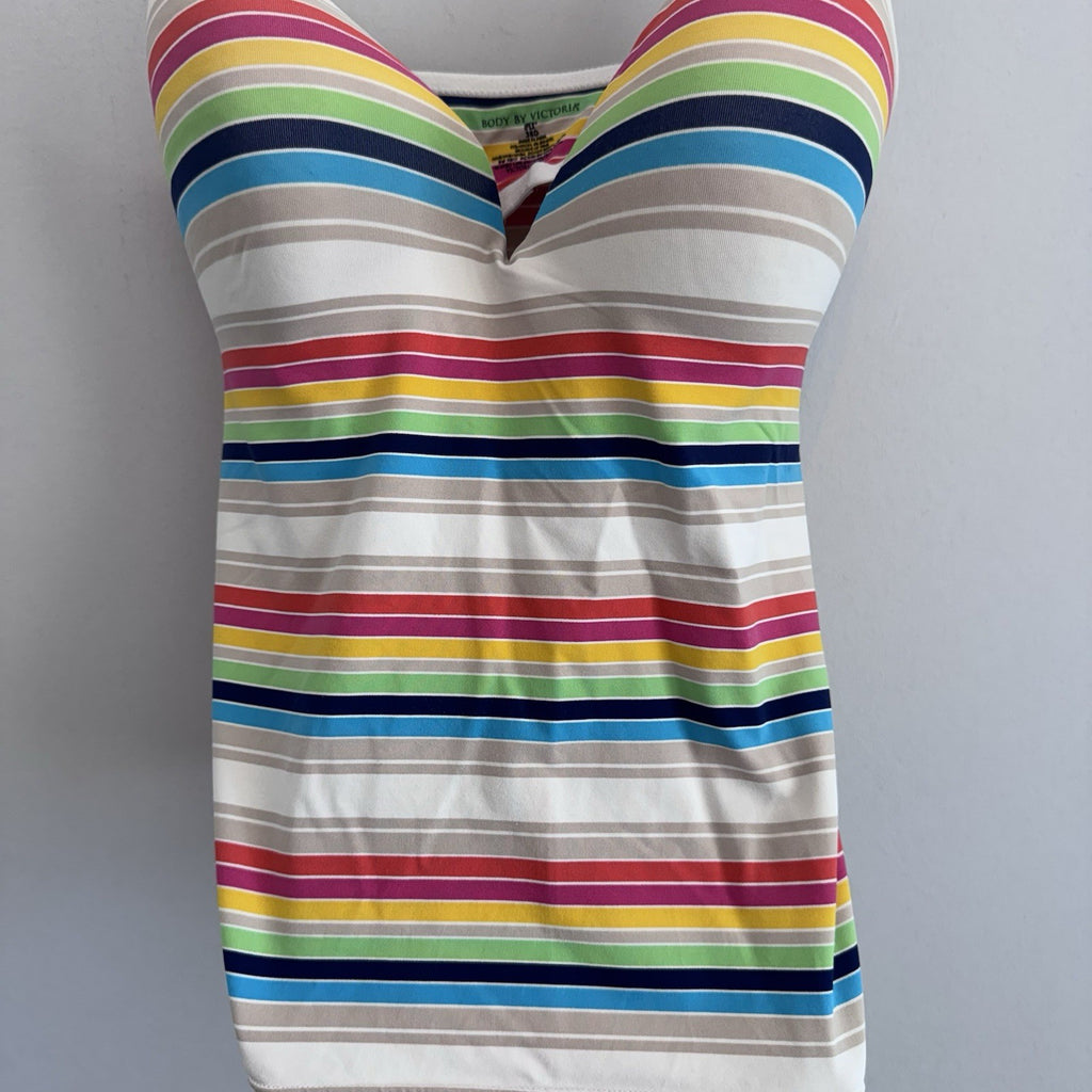 Victoria’s Secret Body by Victoria Striped Shelf Bra Cami Tank Top 38D