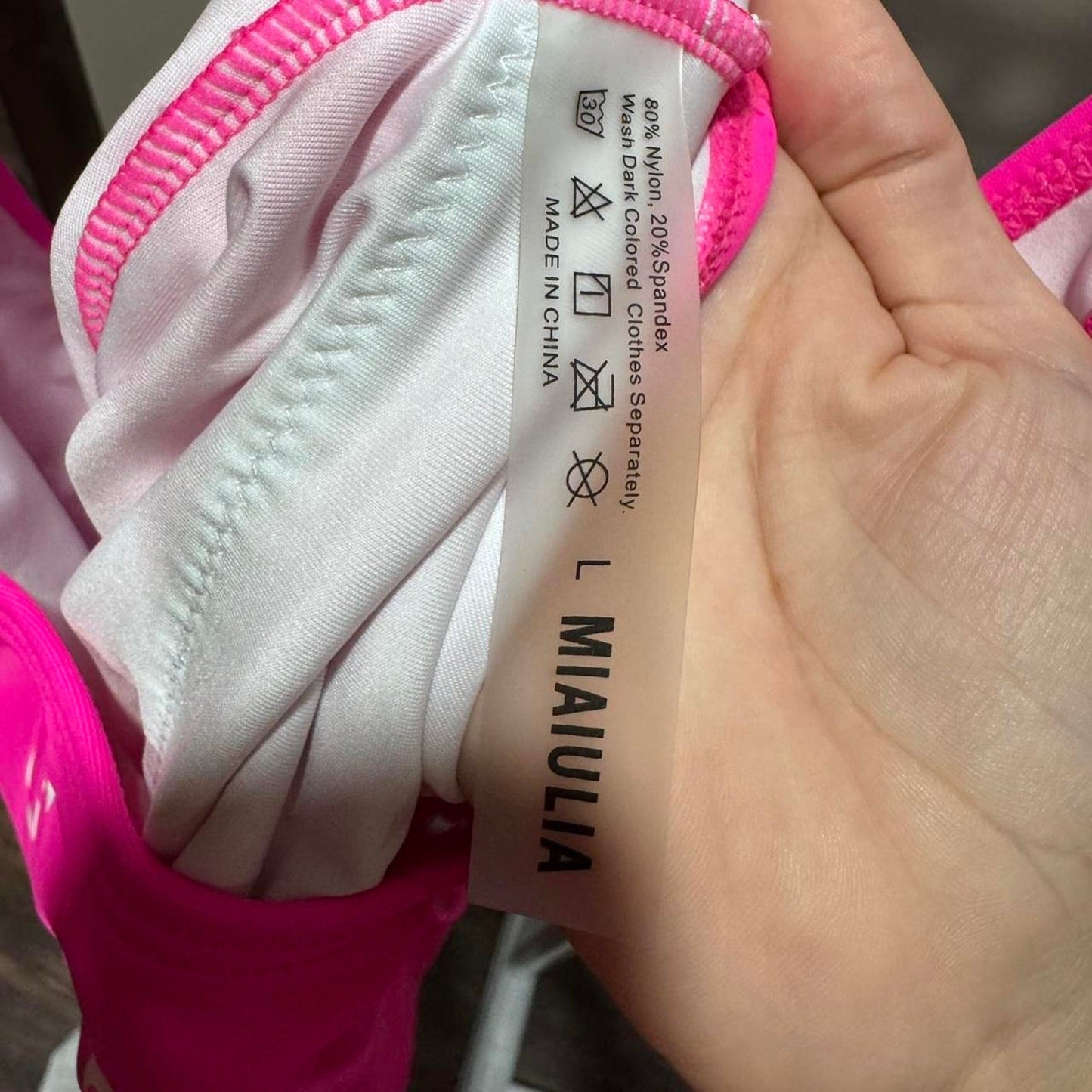 MIAIULIA Retro 80s/90s Inspired High Cut Low Back bathing suit body suit Large