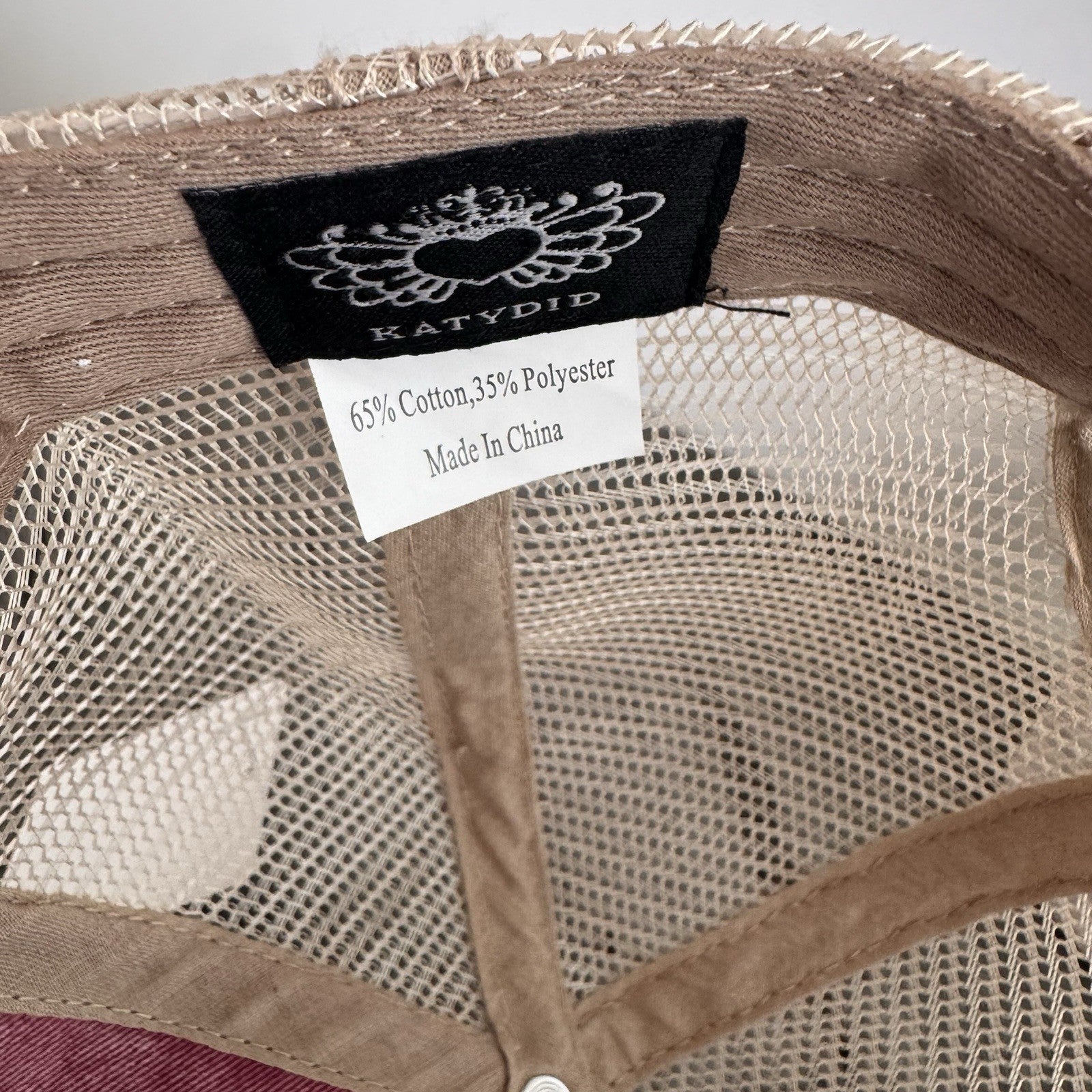 Pool Please Hat KatyDid Pink Trucker Distressed Mesh Snapback Cap NWT Boutique