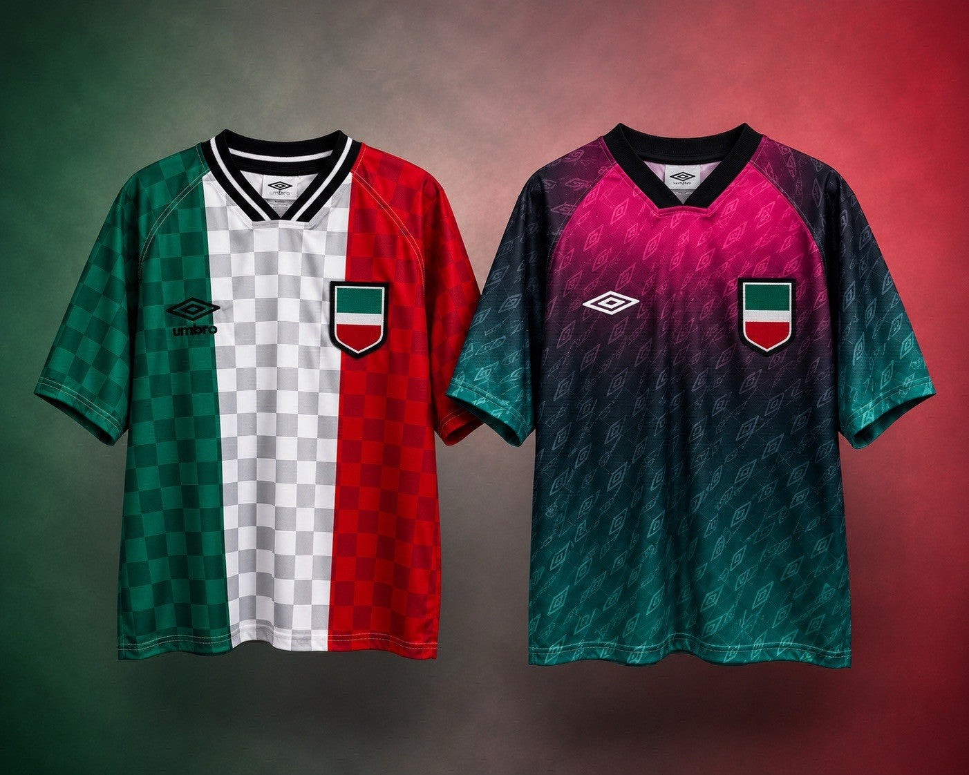 Lot of 2 Umbro Mexico Soccer Jerseys Mens Small Futbol Shirts NWT