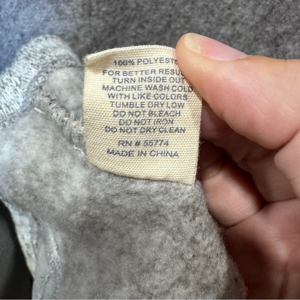 Simply Southern Gray Fleece Vest Women's Size S | Cozy Full Zip Outerwear