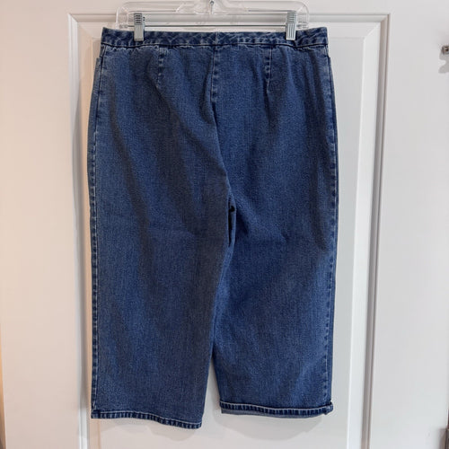 Charter Club Pedal Pusher Denim Capri Jeans Women’s 12 Stretch Blue