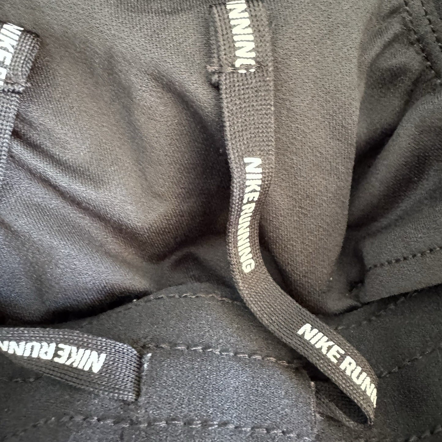 Nike Dri Fit Womens Running Shorts Black Lined Zip Pocket Size Small