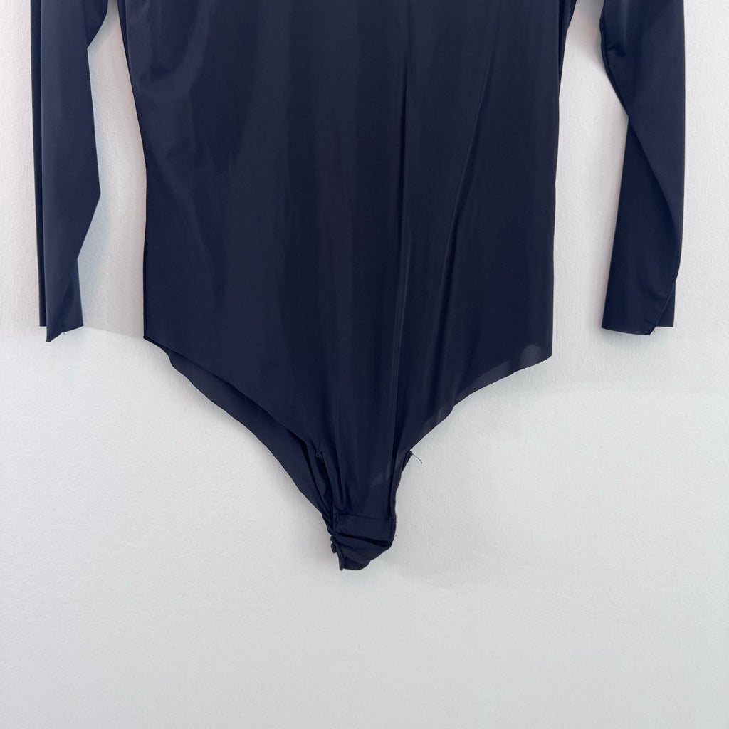 Free People Intimately Black Long Sleeve Bodysuit Women’s XS Stretch Basic