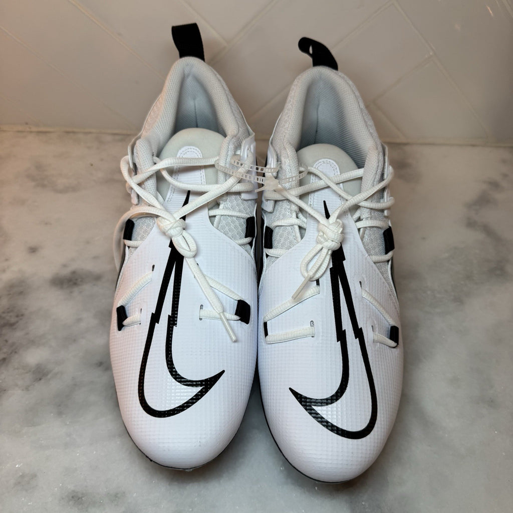 Nike Alpha Menace Pro 3 Football Cleats White Black Men’s Size 11.5 Cleats NEW