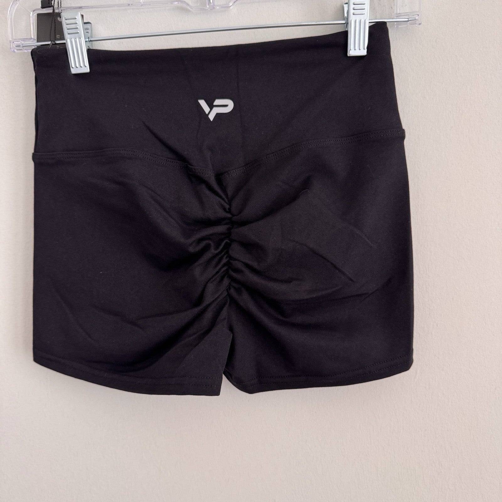 High Waist Scrunch Butt Shorts Women’s Yoga Gym Fitness Athletic Black Size SML
