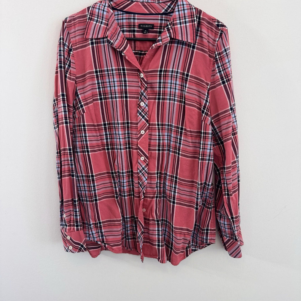 Talbots Size M Clothing Lot 8 Pc Bundle Tops Cardigan Shirt Jacket Plaid Floral