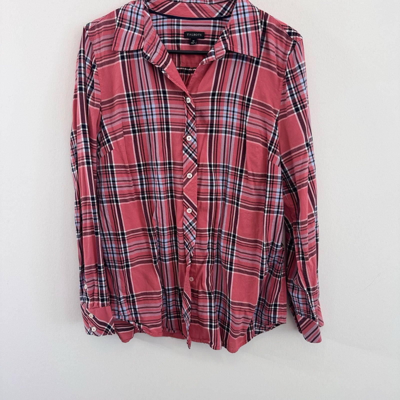 Talbots Size M Clothing Lot 8 Pc Bundle Tops Cardigan Shirt Jacket Plaid Floral