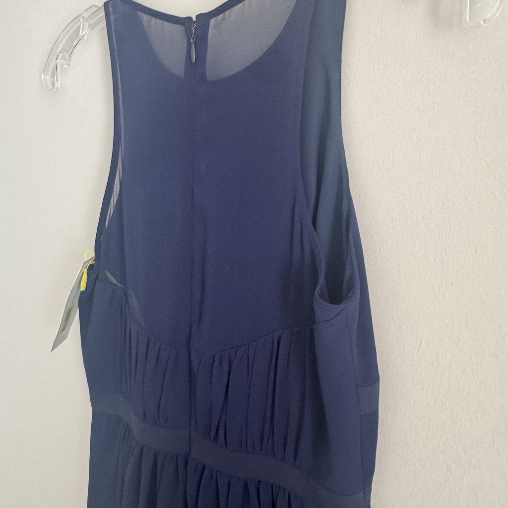 Vince Camuto Deep Blue Maxi Dress Size 0 Sleeveless Formal NWT