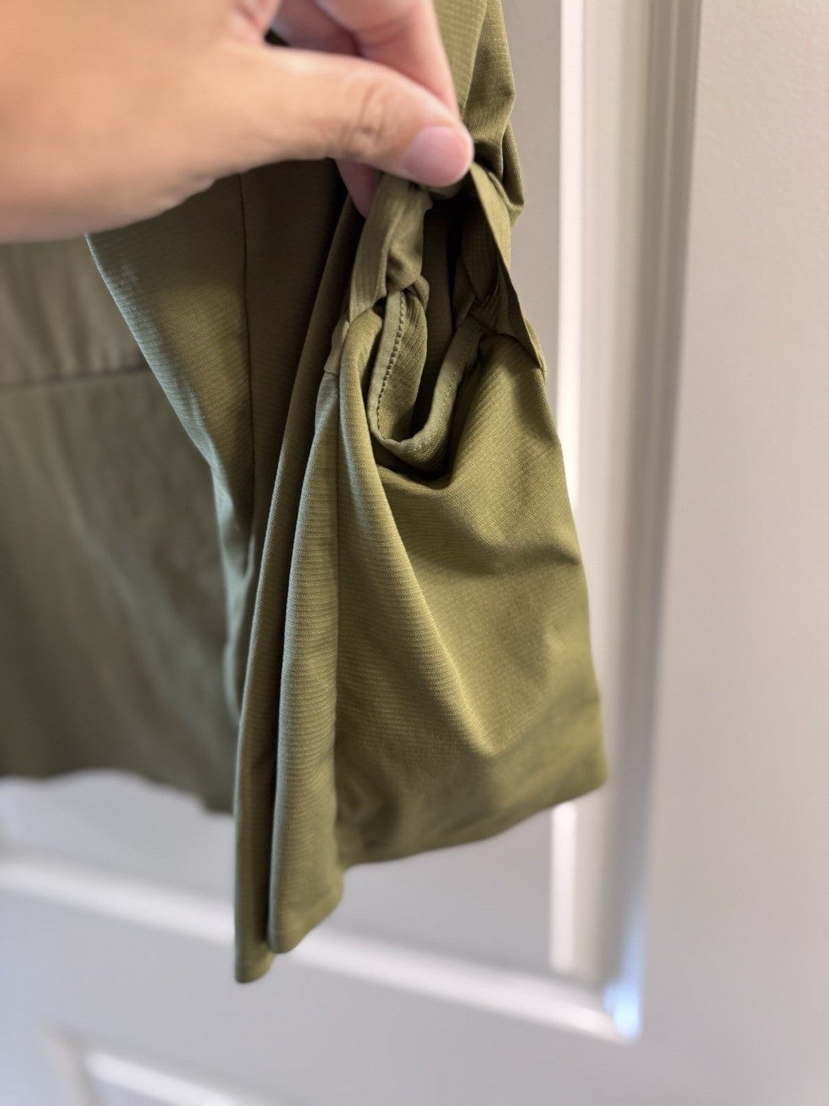 REI Co-op Men’s 1/4 Zip Pullover Olive Green Medium Lightweight Hiking Shirt