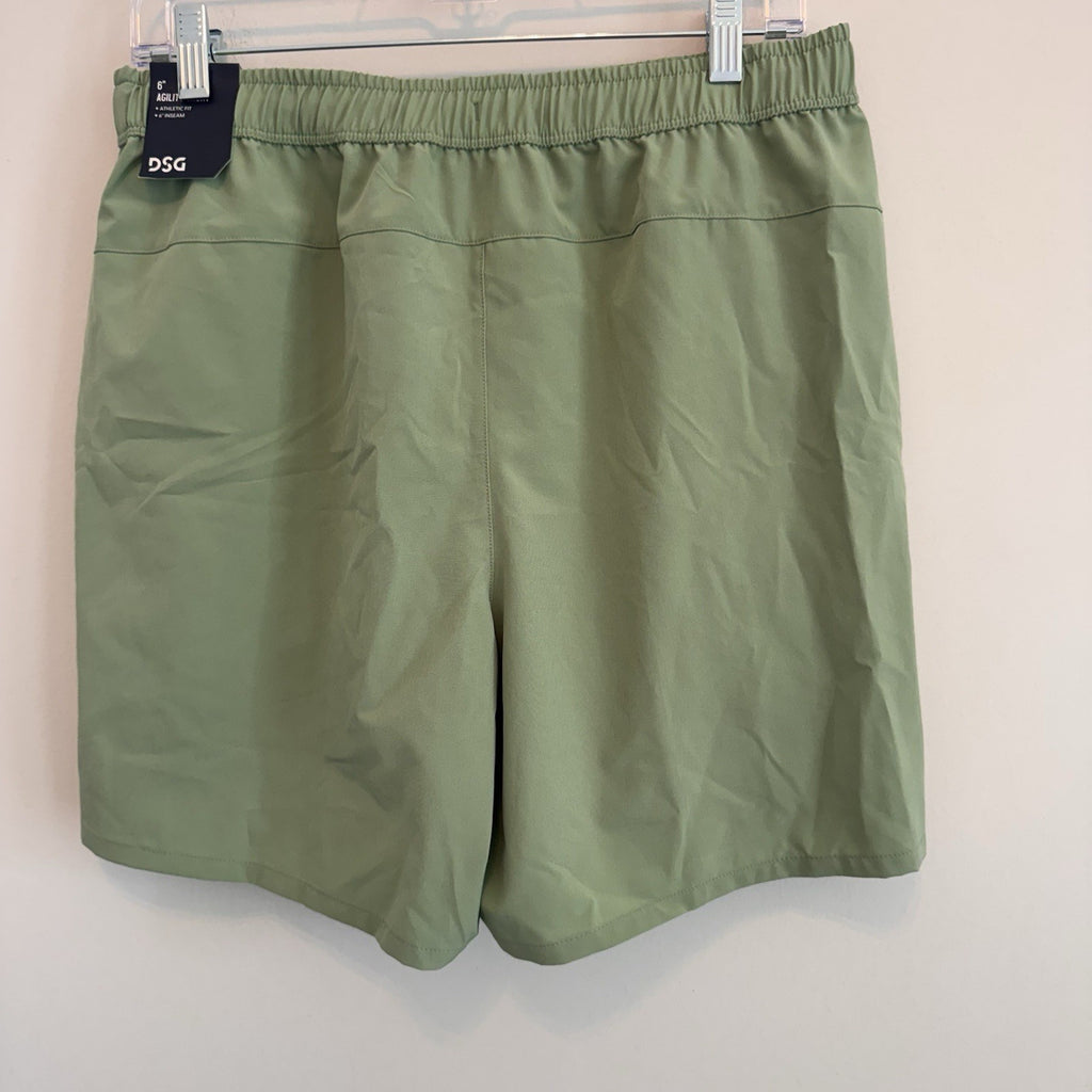 DSG Men's 6" Agility Woven Shorts M Medium Olive Sage NWT Running Gym