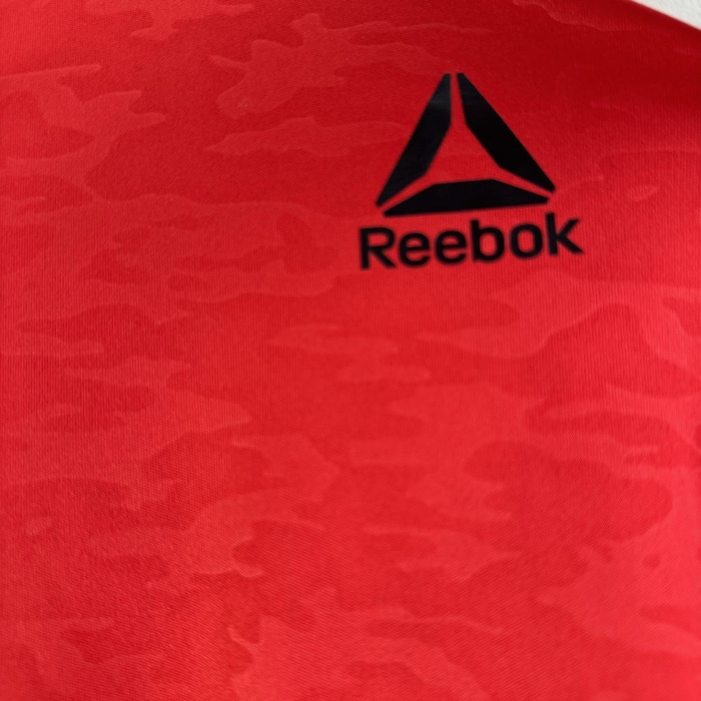 Reebok Speedwick Camo Athletic Shirt Mens 2XL Red Performance Training Tee