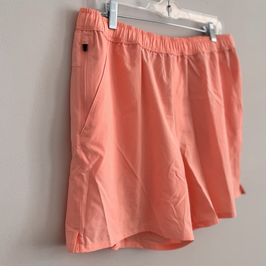 DSG Men's 6" Agility Woven Shorts Pink Ray Athletic Fit Size Large