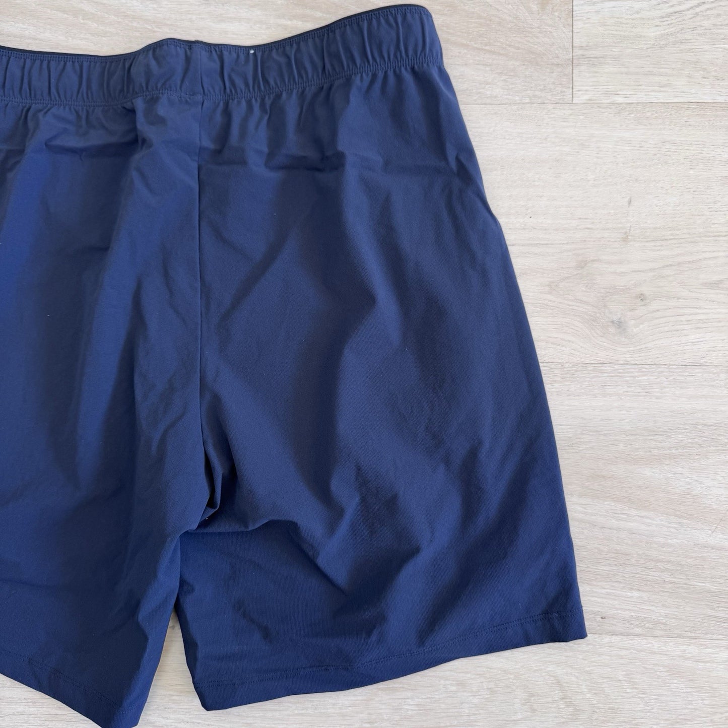 NOBULL Mens Training Shorts Blue Size Small Athletic Gym Lined Zip Pockets