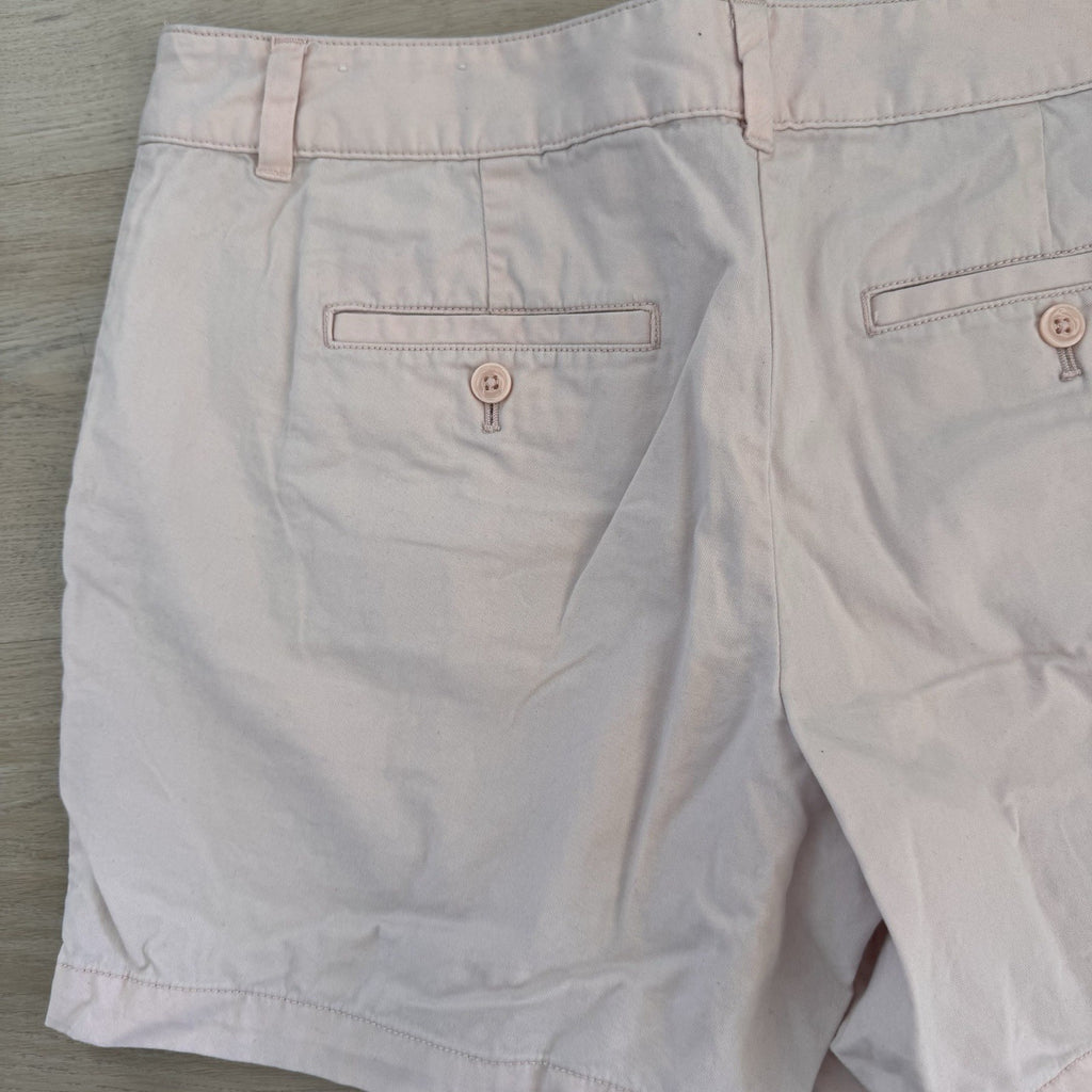 Women’s Ann Taylor LOFT Pink Cotton Shorts Sz 8 Chino Casual Preppy