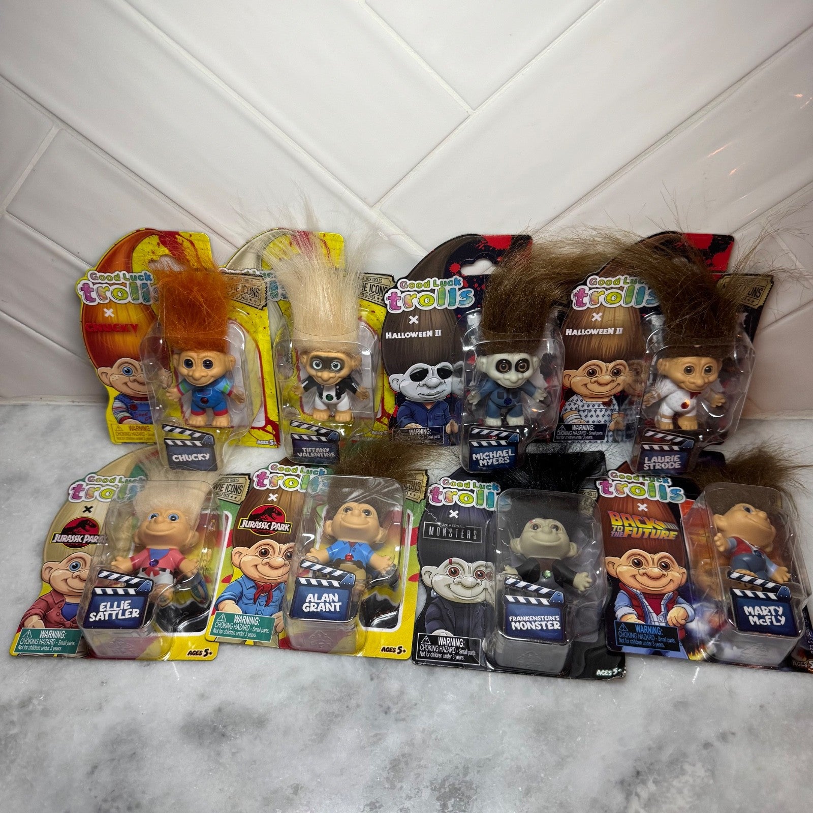Good Luck Trolls Movie Icons Set Of 9 Chucky Michael Marty Frank Fast Ship