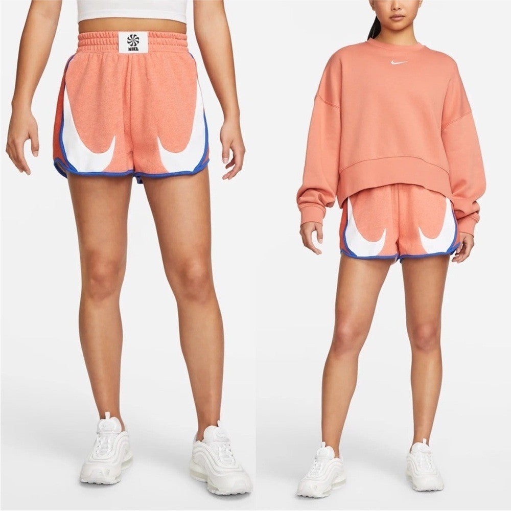 Nike Sportswear Circa 72 Women's High-Rise Fleece Shorts Size small