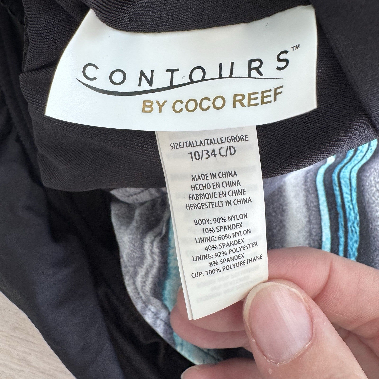Coco Reef Contours Shapemaker One Piece 10 34C/D NWT Tummy Control