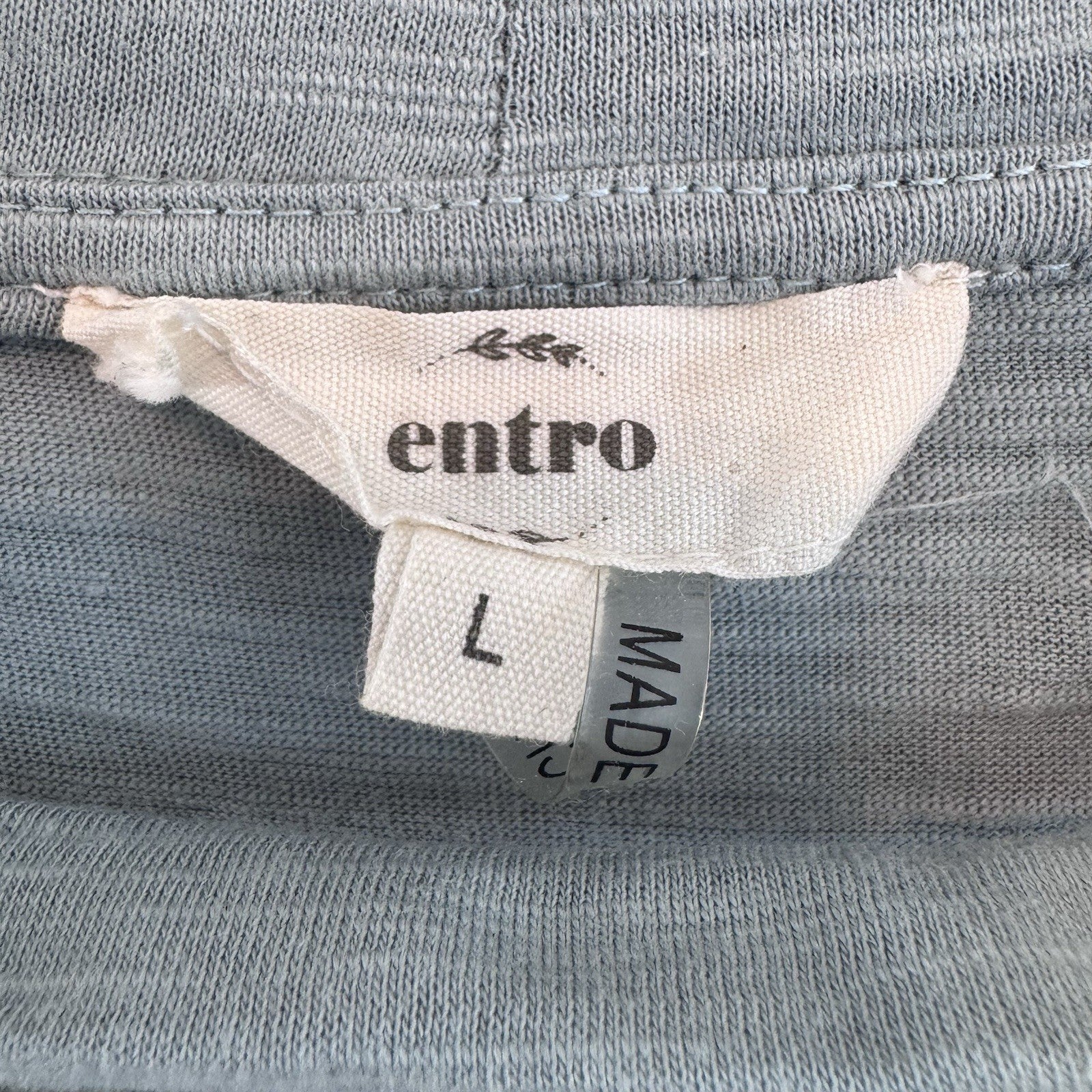 Entro Lace Up Graphic Tee Shirt Women’s L Blue American Racing Y2K