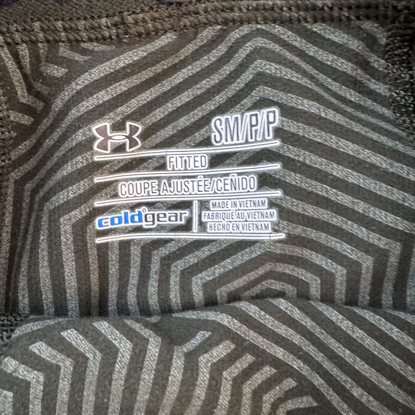 Under Armour ColdGear Mens Small Green Compression Leggings Fitted Thermal