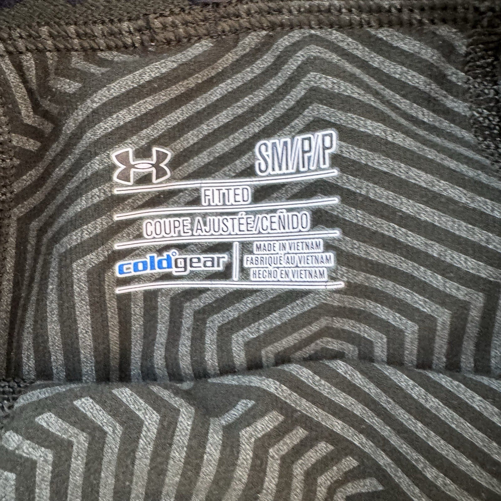 Under Armour ColdGear Mens Small Green Compression Leggings Fitted Thermal