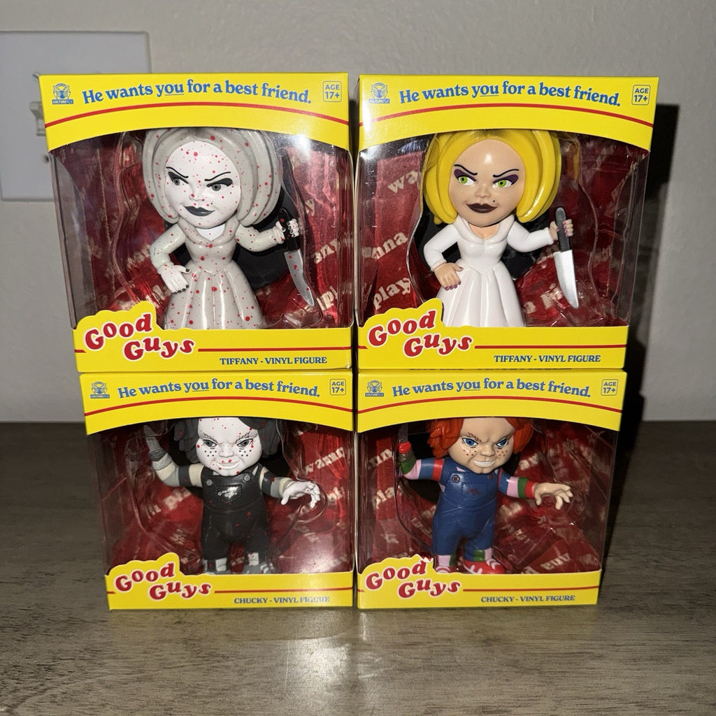 Bride of Chucky Chucky Tiffany Vinyl Figures Lot 4 CultureFly Horror New Rare